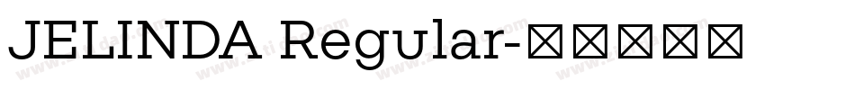 JELINDA Regular字体转换